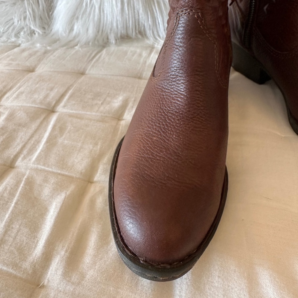 Born Leather Ankle Western Boots, Size 7 1/2 - Picture 4 of 16
